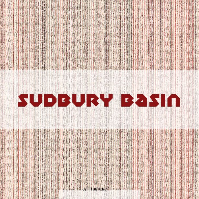 Sudbury Basin example